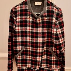 BA&SH Wool Coat - Red Plaid